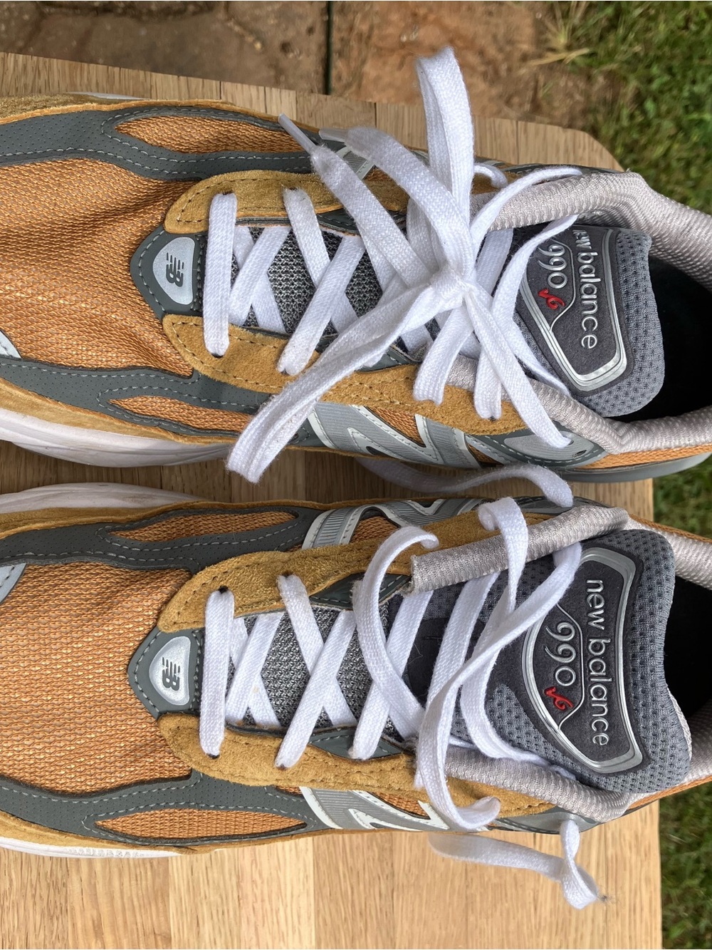 New Balance Unisex 990v6 - Tan/Gray/White - Picture 7 of 8